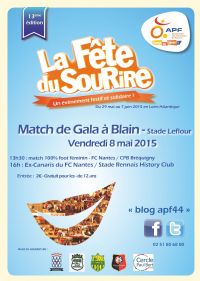 Match de gala Derby Breton. Le vendredi 8 mai 2015 à Blain. Loire-Atlantique.  13H30